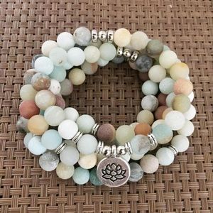 POWER OF THE AMAZON AMAZONITE MALA Pranaheart